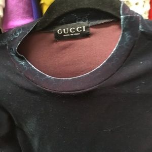 Gucci velvet blouse